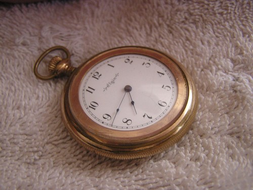 Antique Elgin Pocket Watch Safety Pinion  - Foto 3 di 11