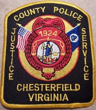 VA Chesterfield County Virginia Police Patch