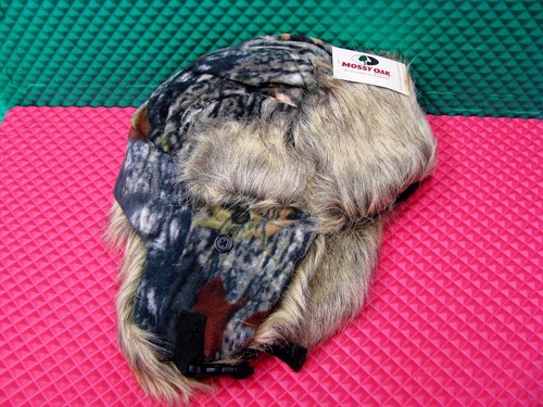 Mossy Oak Camo Outdoor Cap Kunstfell Trapper Mütze mit Ohrenklappen BOM-300 038/MOBU-NEU - Bild 1 von 3