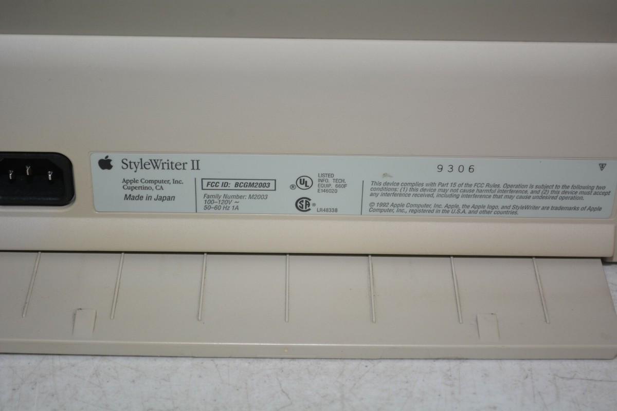 Apple StyleWriter II Printer #D286 | eBay