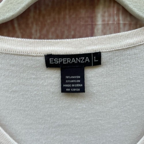 De Colección Esperanza Talla L Floral Bordado Crema Cárdigan Suéter Cottagecore Y2K - Imagen 3 de 7