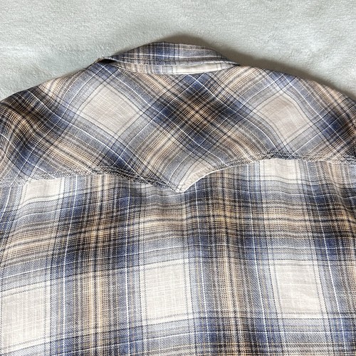 BKE Buckle Vintage 1967 Mens Pearl Snap Shirt Size Large Long Sleeve Plaid - Picture 11 of 14