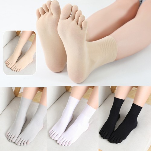 Seamless Separate 5 Toes Socks Velvet Five Fingers Thin Stocking Solid Color T - Picture 5 of 14