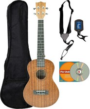Vault UK-100 Arched Back Tenor Ukulele w/ Gig Bag