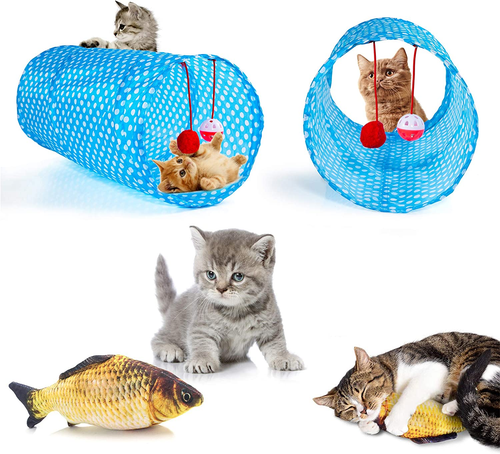 35 PCS Cat Toys Kitten Toys Assortments,Variety Catnip Toy Set Including 2 Way T - Picture 2 of 12