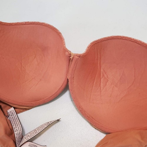 Victoria's Secret Women Bra 34DD Orange Body by Perfect Shape Lace Underwire - Picture 6 of 8