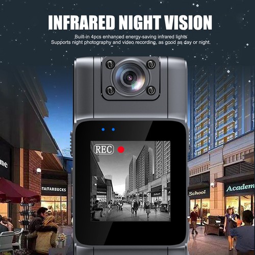 2K 1080P HD Video Recorder DVR IR Night Cam Camcorder Mini Body Police Camera - Picture 6 of 19