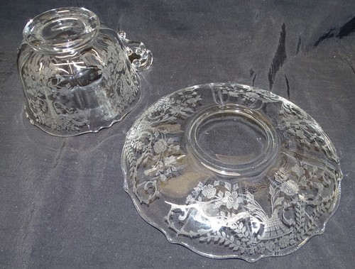 Cambridge USA Portia Set of 6 Cups and Saucers Blank 3900 - Picture 5 of 8