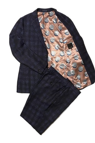 Ted Baker 2-Piece Men Suit Size 4(US 40) - 36R Linen Blend Made In Portugal EUC