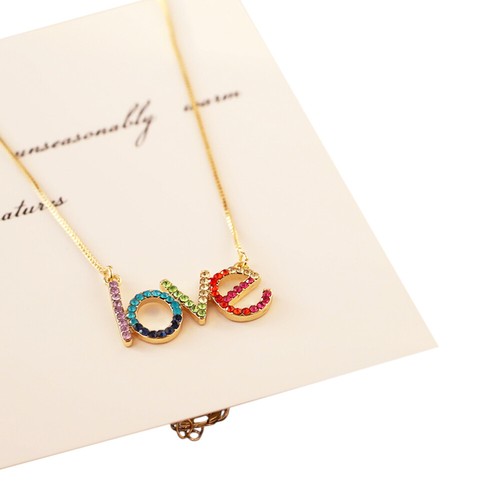 Alloy Rhinestone Necklace Rhinestone Dangle Necklace Quote Pendant Necklace - Picture 5 of 11