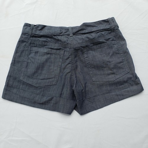 Womens Banana Republic Shorts Size 4 Chambray Martin Fit Tie Waist - Picture 5 of 7