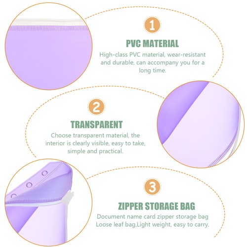 12Pcs Files Zipper Folders Plastic File Envelope A6 Document File Pockets - Foto 11 di 12