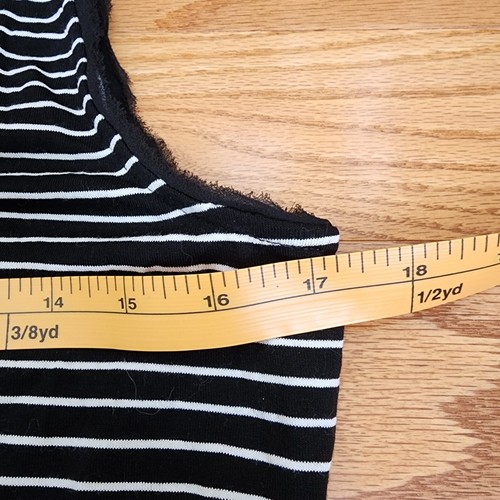 WHBM Gestreiftes Tanktop Strass Seidenbesatz Medium Karriere Klassisch Freizeit Neu  - Bild 9 von 10