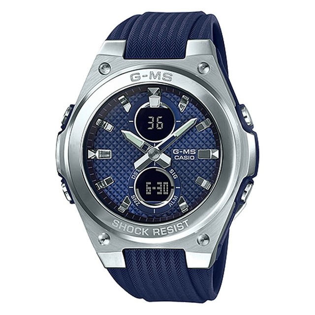New Casio G Shock Women S Blue Og Digital Watch Msgc100 2a For - Casio Digital Leather Watch In Navy New Casio G Shock Women S Blue Og Digital Watch Msgc100 2a For - Casio Digital Leather Watch In Navy