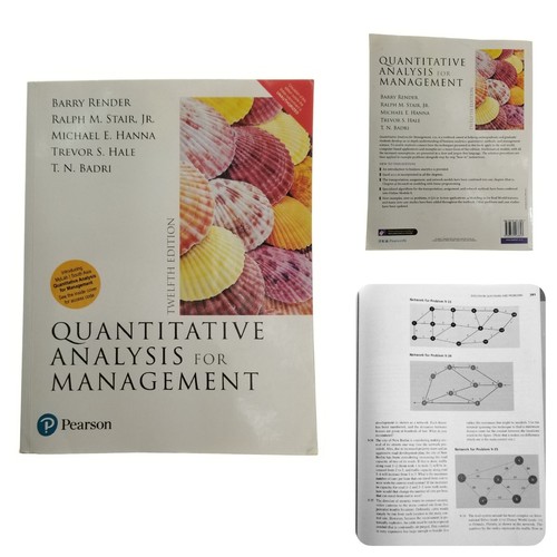 Quantitative Analysis for Management 12th Ed Render Stair Hanna 9789332568853