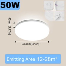 Round LED Ceiling Light Panel Down Lights Bathroom Kitchen Living Room Wall Lamp