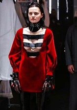 NWT. $4200 GUCCI Runway Velvet Mini Dress IT38 / US 2