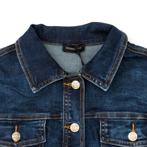 GIACCA JEANS CON RICAMI PER BAMBINA (10A/S) "MONNALISA" 493100R9 SS 2019 - Imagen 2 de 9