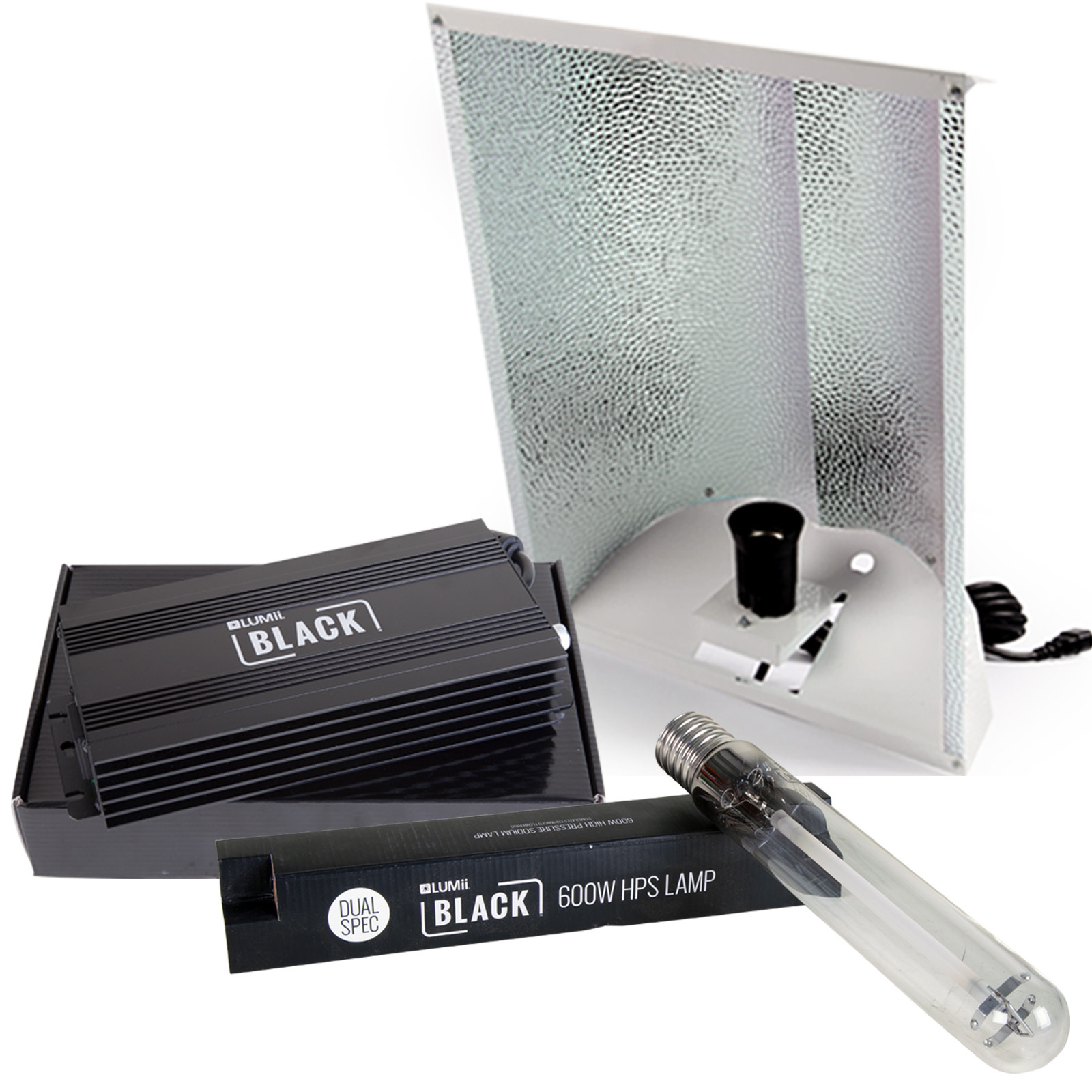 Lumii Negro 600W Digital hidropónica grow luz Kit súperNova Reflector Lumii Negro 600W Digital hidropónica grow luz Kit súperNova Reflector