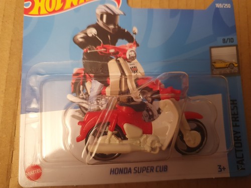 HOT WHEELS 2022 169/250 HONDA SUPER CUB NEW ON CARD Motorcycle - Picture 2 of 2