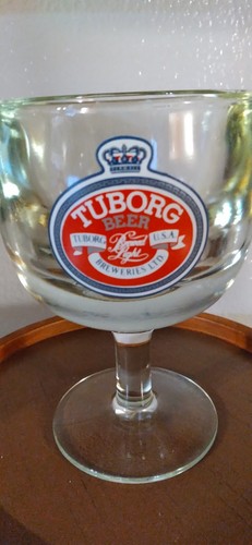 DE COLECCIÓN TUBORG VASO DE CERVEZA ESTILO COPA U.S.A. BREWERIES LTD. 6" - Imagen 2 de 3