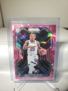 2020-21 PANINI PRIZM ROOKIE PINK CRACKED ICE PRIZM DESMOND BANE NO. 297 