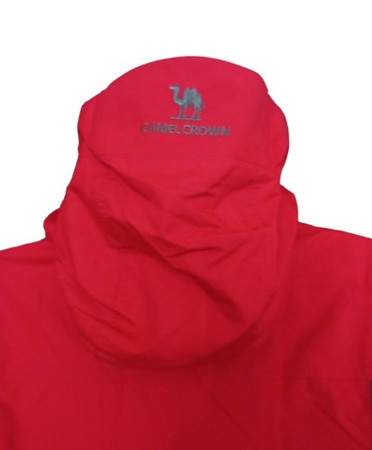 Camel Crown Mens 3 In 1 Windbreaker Detachable hooded Jacket Red Gray Size M - Picture 5 of 11