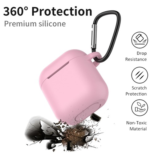 For Apple AirPods 3&2&1 Pro 2nd Gen Silicone Protector Shockproof Cover+Keychain - Picture 31 of 68