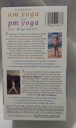 A.M. And P.M. Yoga for Beginners VHS, 1998, 2-Tape Set Stretch Relax Energy - Picture 4 of 7