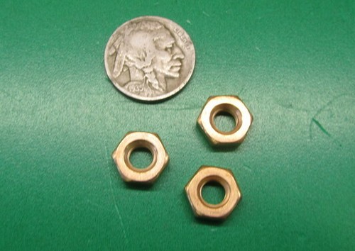 Silicon Bronze Machine Screw Hex Nut, RH, 1/4"-20 x 3/16" Height. - 25 Pcs - Picture 4 of 10