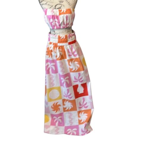 Sabo Cooper Top & Skirt Maxi Festival Natural Fibers Vacation Beach Set New - Picture 9 of 10