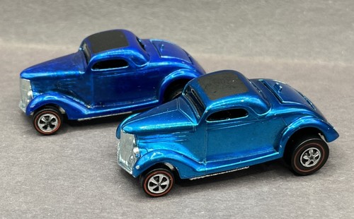 Hot Wheels Redline Classic '36 Ford Coupe Windex Blue Clean Original Car! - Picture 8 of 8