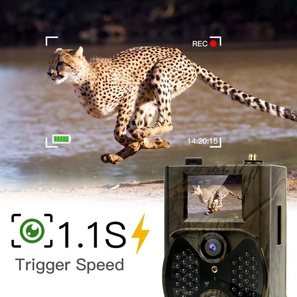Hunting Night Vision Wildlife Camera GPRS MMS 1080P Trail Trigger Scouting Game - Image 4 of 4
