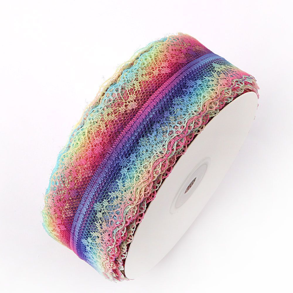 Gradient Wedding DIY Bow Net Embroidered Lace Trim Ribbon Gift Wrapping - Picture 4 of 18