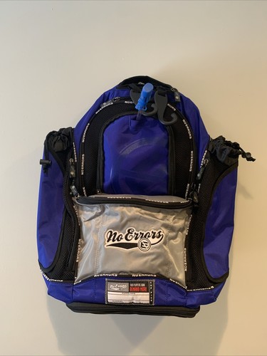 No Errors BackPack Baseball Softball Bag Holds 2 Bats Water Pack Included - Picture 1 of 6