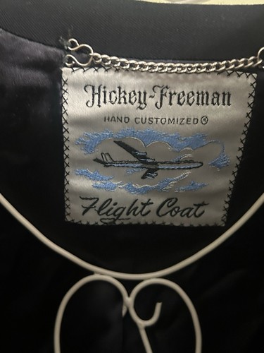 Cappotto uomo vintage Hickey Freeman volo blu navy lana grande CONDIZIONI INCREDIBILI! - Foto 7 di 10