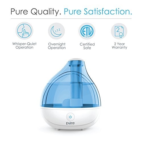 Ultrasonic Cool Mist Humidifier 1.5L Quiet Operation Automatic ShutOff BRAND NEW - Picture 1 of 7