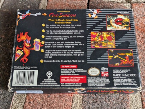 Maui Mallard Cold Shadow Super Nintendo SNES Complete CIB Tested & Working - Picture 10 of 10