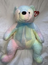 Ty Beanie Buddy Mellow the Tie-Dye Bear 14" Plush 2001 with Tag NEW