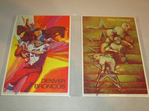 Big Signs by Fleer (RARE Complete 1968 NFL Set) 7.5 x 11.5 Not Punched - Picture 8 of 14