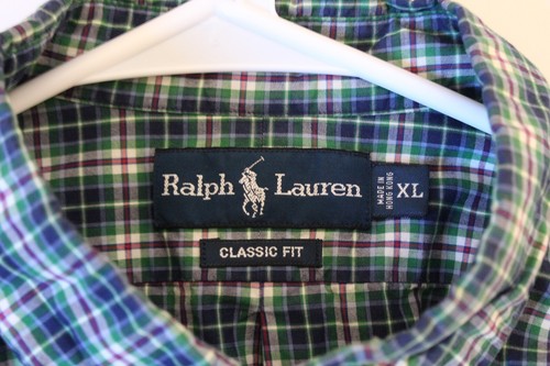 Ralph Lauren Classic Fit Men's 100% Cotton Long Sleeve Button Down Shirt Size XL - Picture 3 of 4
