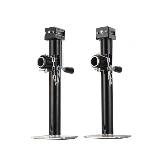 Ausdrehstütze klappbar 800kg Abstellstütze 530-900mm Stützfuß Anhänger & Kurbel - Bild 7 von 23