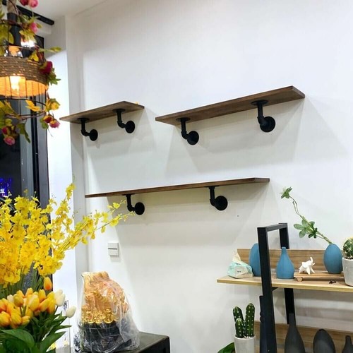 4X Heavy Duty Shelf Brackets Scaffold Industrial Rustic Handmade Cast Iron Metal - Picture 6 of 11
