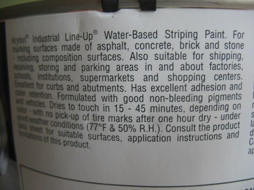 Krylon Industrial LINE UP Striping Paint, Parking Lot Yellow, 1 Gal, K41132920 - Picture 4 of 4