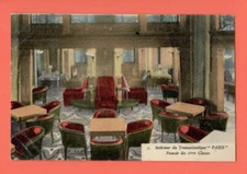 OCEAN SHIP PARIS VINTAGE POSTCARD 2408