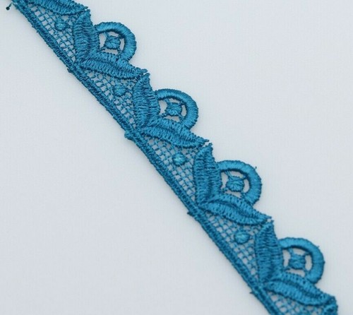 2CM Wide 2 M  Beautiful Rose Shape Lace Trim Colors Guipure Embellishing Sewing  - Picture 16 of 49