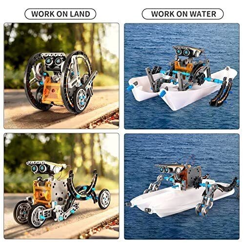 12-in-1 Wissenschaft Solar Roboter Kit für Kinder, STEM pädagogisch zum Selbermachen solarbetrieben - Bild 5 von 10