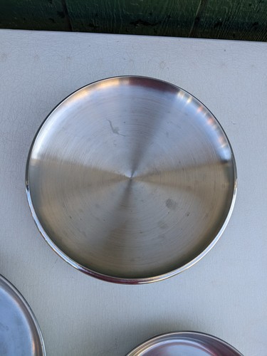 Revere Ware Stainless Steel Frying Pan Skillet 9" w Lid, 7" no lid - NO Copper - 第 7/11 張圖片