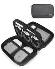 Electronic Organizer Travel Case, Travel Cord Organizer Travel Cable Black
