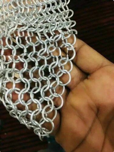 Silver Chainmail Sport Bra sexy Intimate Beach Costume Goth Play - Picture 5 of 8